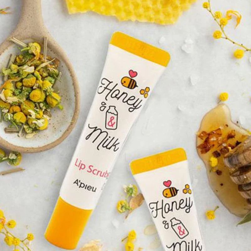 A'PIEU HONEY & MILK LIP SCRUB 8ml