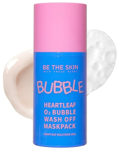 Be The Skin heartleaf o2 bubble wash off mask pack