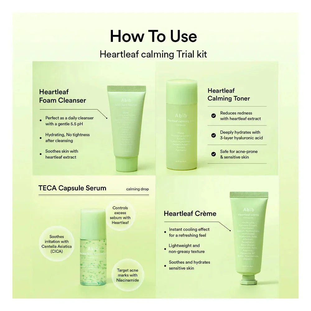Abib heartleaf calming trial kit