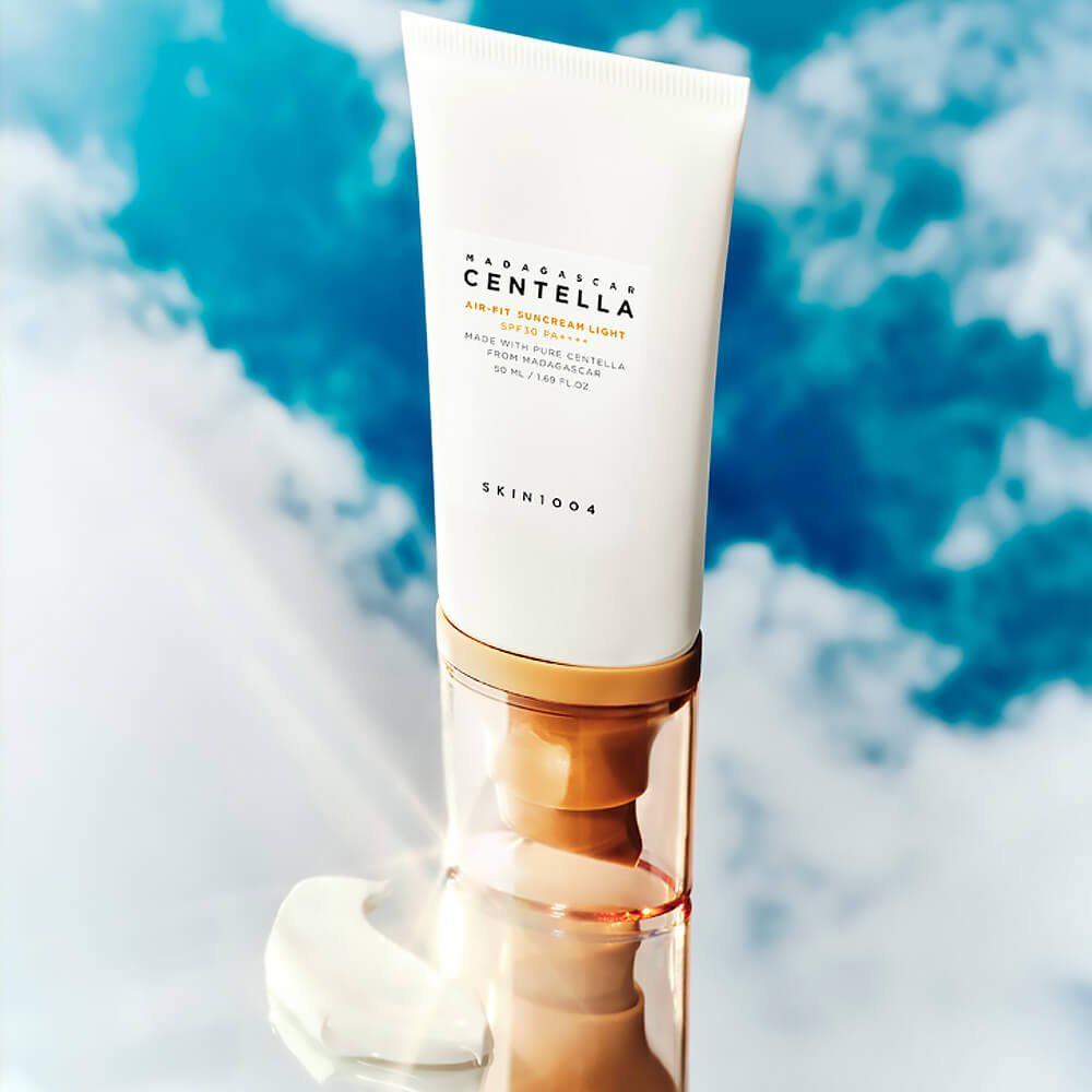 Crema solar con centella asiática SKIN1004 Madagascar Centella Air-Fit Suncream Light SPF30 PA++++