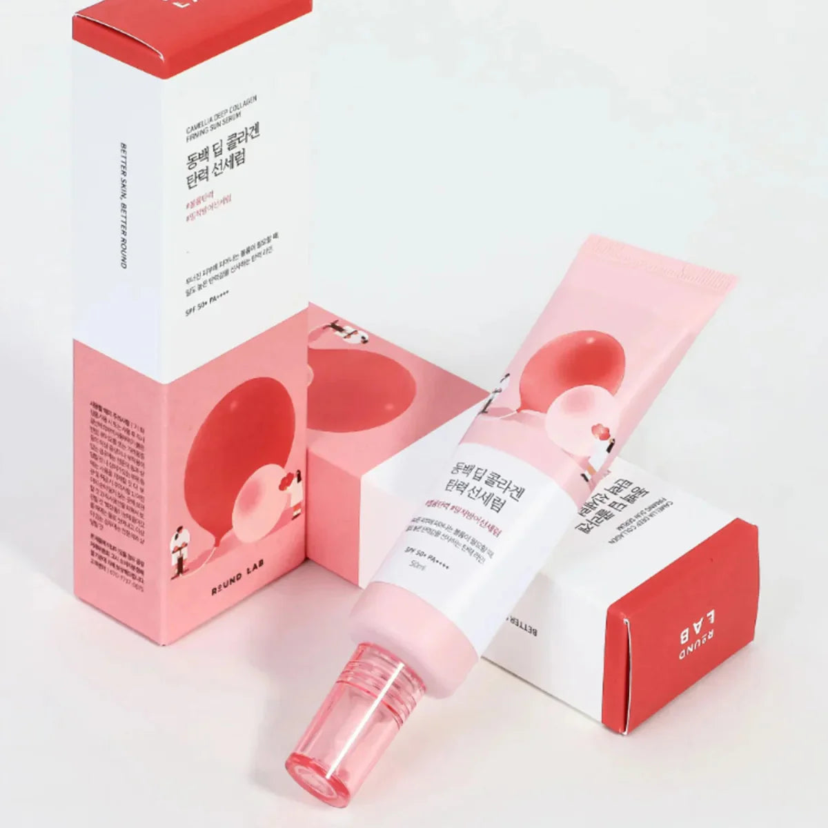 Round lab camellia deep collagen firming sun serum 50ml