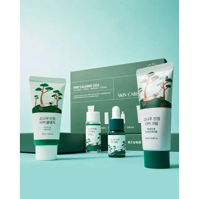 Round lab pine calming cica trial kit