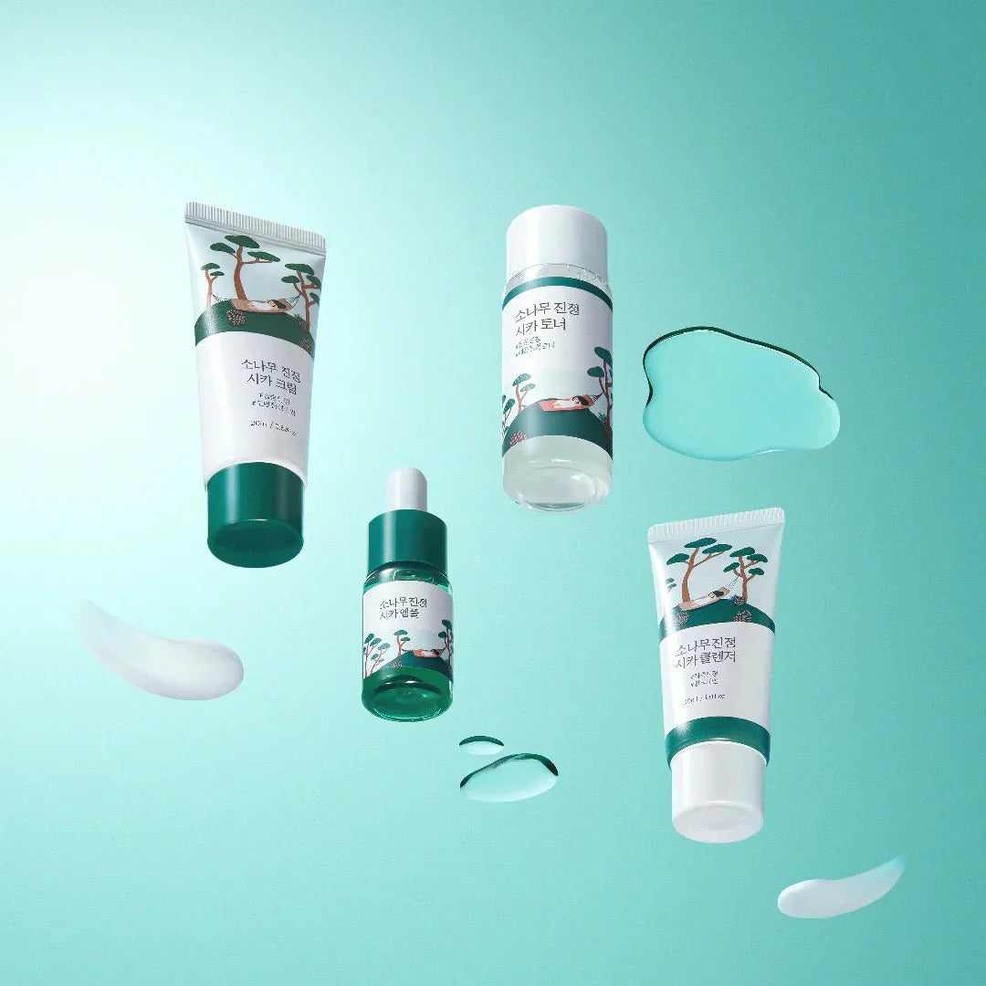 Round lab pine calming cica trial kit