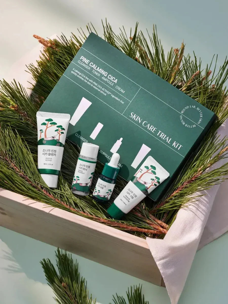 Round lab pine calming cica trial kit