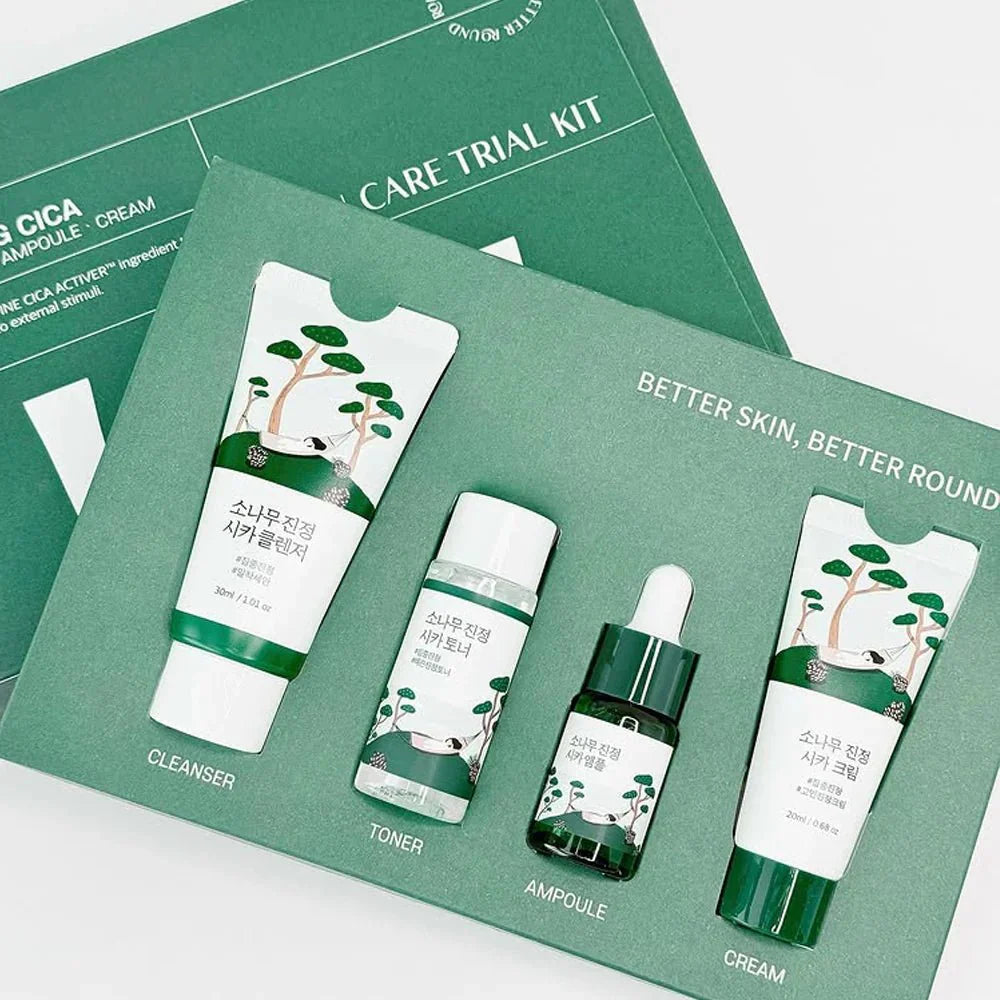 Round lab pine calming cica trial kit
