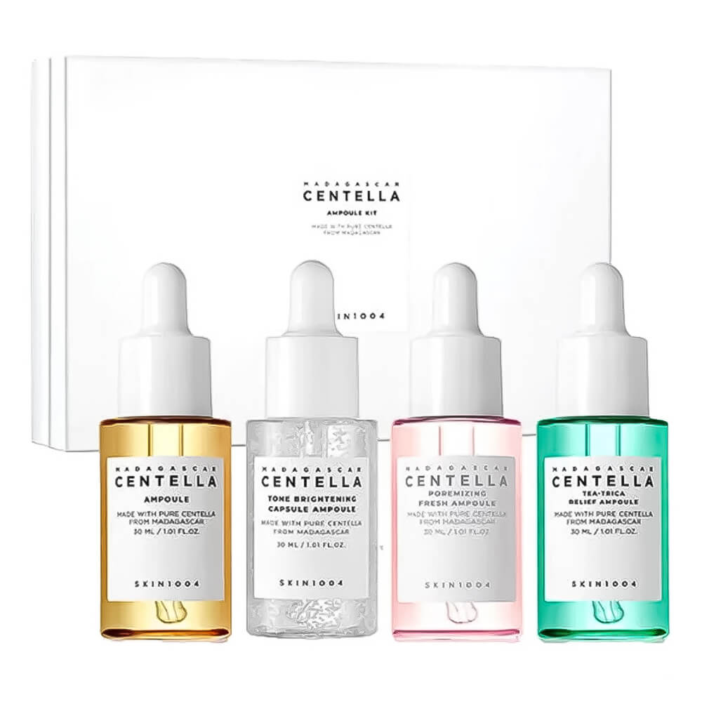 Set de sueros con centella asiática Madagascar Centella Ampoule Kit (mini ampoule 4 types)